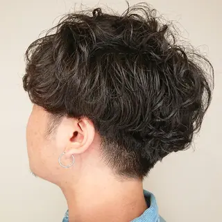 メンズ カラー パーマ ヘアアレンジ ブリーチ/ヘアケア/ 艶髪/イギチハルのヘアスタイル