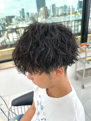 メンズ 白髪ぼかし/白髪 メッシュ/ゆうとのヘアスタイル