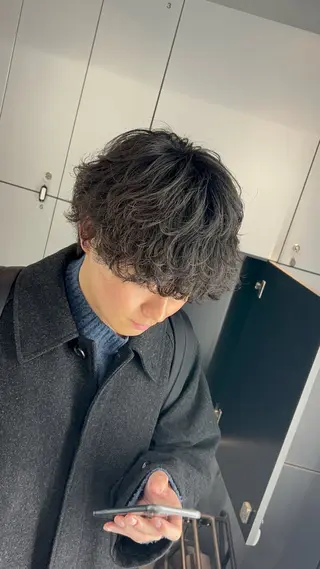 パーマ メンズ 藤平海音/fifth PARKのヘアスタイル