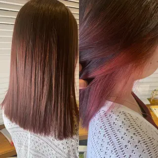 セミロング カラー エクステ KAZUMAのヘアスタイル