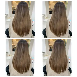 ロング カラー 京都大人女性ショート 徒歩1分/秋山のヘアスタイル
