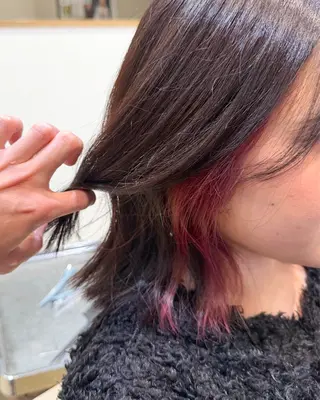 ミディアム SOU/エクステ /ダブルカラーのヘアスタイル