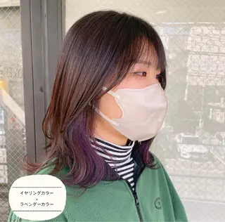 ミディアム カラー grace by happiness所属・艶髪/巻ける縮毛矯正 /髪質改善naoのヘアスタイル