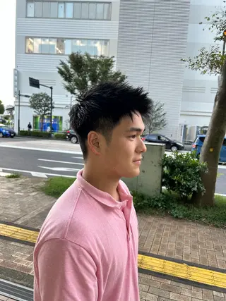 ショート メンズ メンズパーマの達人 / タカシマダイスケのヘアスタイル