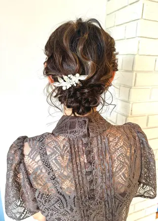 ミディアム ヘアアレンジ 中島 さなえのヘアスタイル