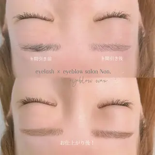 アイブロウ eyelash ×  eyebrow salon Non.所属・Non. NANASEのマツエク・マツパデザイン