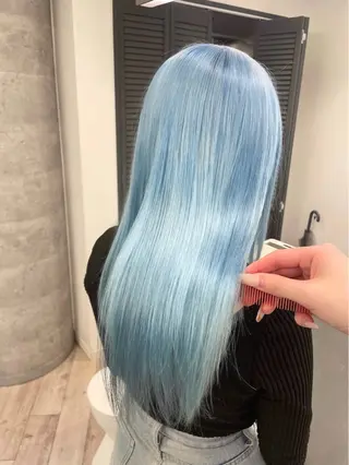 ロング ♡似合わせハイトーン ♡maiのヘアスタイル