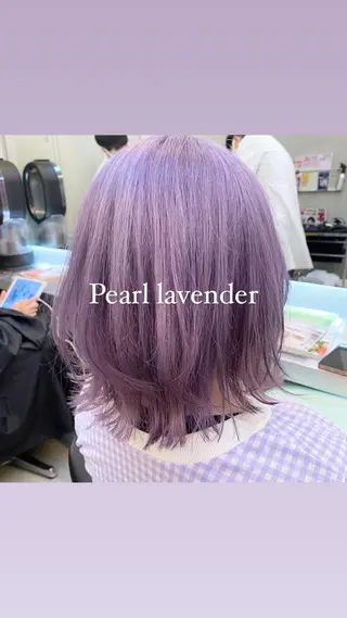 ミディアム カラー 岡野 静華のヘアスタイル