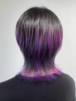 ミディアム カラー 佐々木 有彩のヘアスタイル