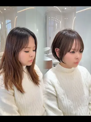 ショート カラー 渋谷ボブ/レイヤー ボブ田中航平のヘアスタイル