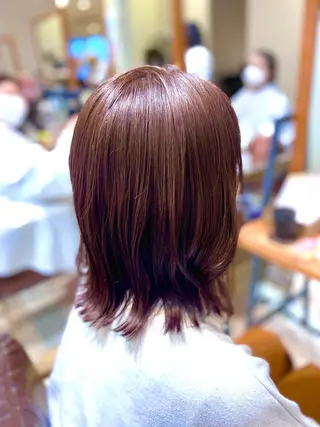 ミディアム カラー 美髪.艶髪.髪質改善 LoLo.サリのヘアスタイル