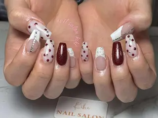 ネイル ユリ🎀長さだし/ パラジェル/持ち込みのネイルデザイン