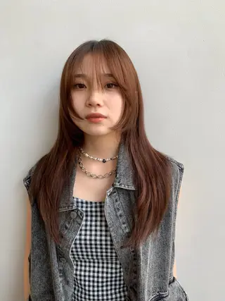 ロング カラー ‎🤍 SAKURA‎🤍のヘアスタイル