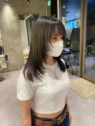 セミロング カラー mina🪐立川駅/ レイヤー/ボブのヘアスタイル