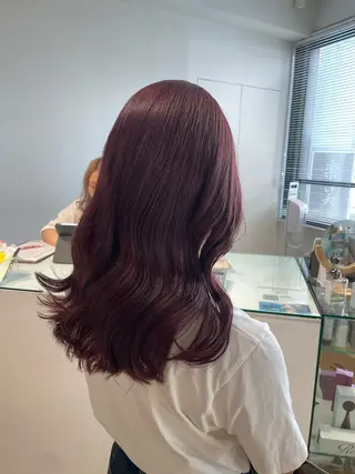 セミロング カラー loely 💞miyuのヘアスタイル