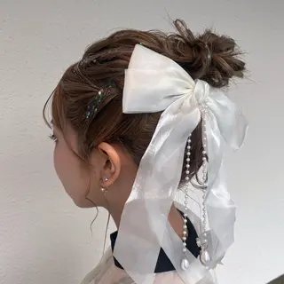 ミディアム ヘアアレンジ 高橋 那美のヘアスタイル