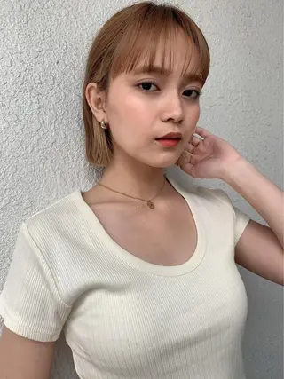 ショート カラー 仙台Ｉ韓国レイヤー Ｉ髪質改善Ｉ伊藤拓海のヘアスタイル