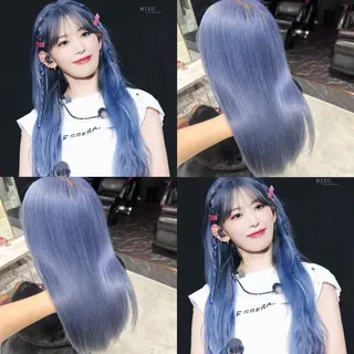 セミロング カラー ヘアアレンジ キッズ 🎀韓国スタイル YURINA🎀のヘアスタイル