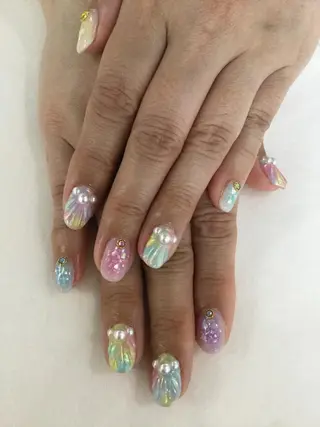 ネイル 💎🐰 saki. m 🐰💎のネイルデザイン