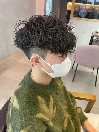 ショート パーマ メンズ 辻堂メンズ特化 YU-YAのヘアスタイル