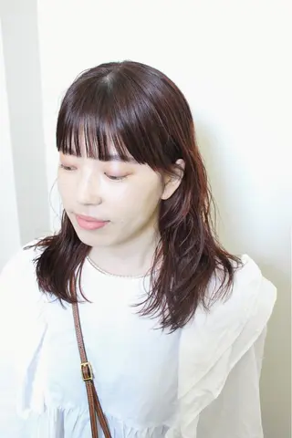 セミロング カラー 土居 正季のヘアスタイル