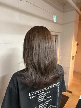 セミロング tokute 中野真咲🐺のヘアスタイル