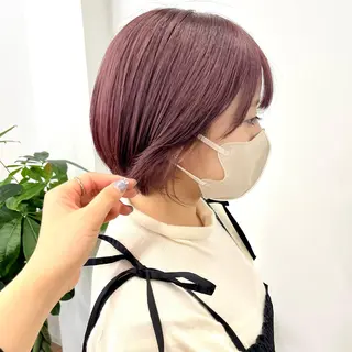 ショート カラー ヘアアレンジ HIROKO / 透明感暖色カラー🎀のヘアスタイル