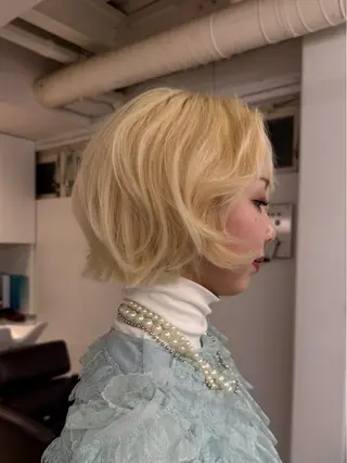 ミディアム カラー ヘアアレンジ 🦠デザインカラー/ 魚瀬あおい🦠のヘアスタイル