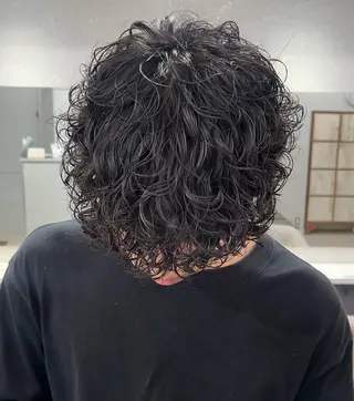 パーマ メンズ 🍐シャドウパーマ メンズ特化/守岡🍐のヘアスタイル