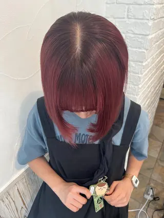 カラー 石井 歩奈のヘアスタイル