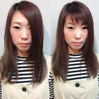 セミロング 苅田 茂樹のヘアスタイル