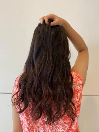 ロング カラー 髪質改善/縮毛矯正 ツヤ髪🩷さつきのヘアスタイル