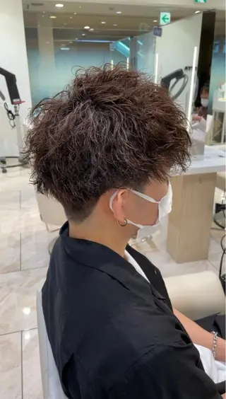 パーマ メンズ 波巻パーマ/毛流れ パーマ☘️りゅうせいのヘアスタイル