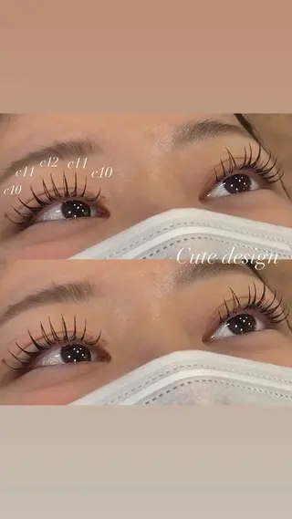 マツエク・マツパ PROGRESS Hoshina*のマツエク・マツパデザイン