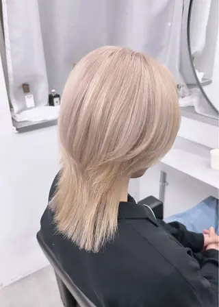 ショート カラー メンズ ブリーチ/ボブ ショート/はらのヘアスタイル