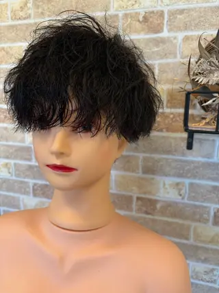 ショート パーマ メンズ cuaura所属・澤木優輝 【cuaura】のヘアスタイル