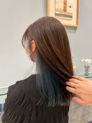 セミロング カラー 清水 萌未のヘアスタイル