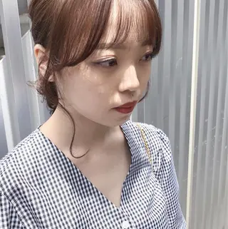 ミディアム パーマ 榎園 由美のヘアスタイル