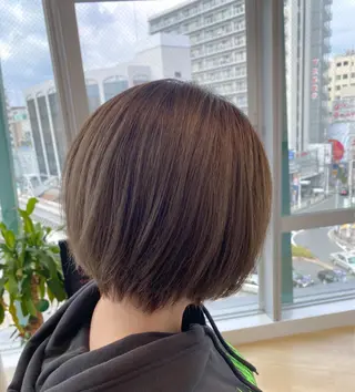 ショート カラー 韓国風・ブリーチなし ・あり後藤　一斗店長のヘアスタイル
