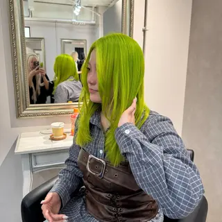 セミロング reira/堀江/ 透明感カラーのヘアスタイル