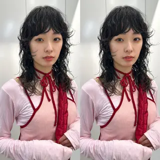 ミディアム パーマ 🌀perm 🌀のヘアスタイル