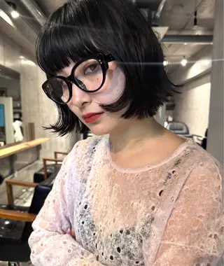 ミディアム カラー 鎌田健/ パーマ/レイヤーのヘアスタイル