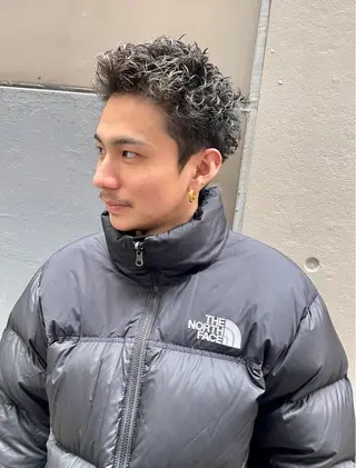 ショート パーマ メンズ lana hair  新宿髪質改善トリートメント新宿三丁目【ラナヘアー】所属・新宿メンズ専門 髪質改善パーマ特化のヘアスタイル