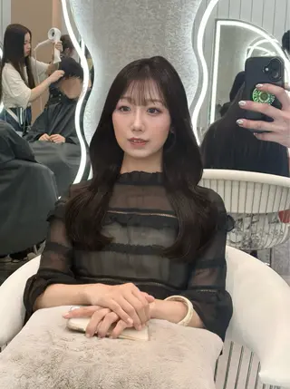 ロング カラー ヘアアレンジ 大宮‎🩵縮毛矯正 髪質改善 佐藤 和のヘアスタイル