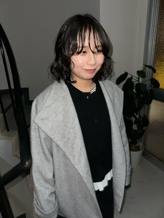 ミディアム パーマ CAMINO REAL所属・natsumi zenshoのヘアスタイル