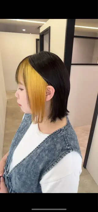 ミディアム 平日カットモデル 高岡/山崎開世のヘアスタイル