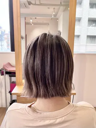 ショート カラー KIZU 髪質改善 オカルト怪談のヘアスタイル