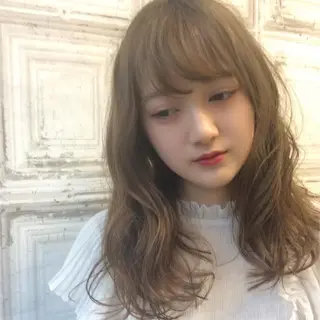 セミロング カラー 日比 貴大/ minim hairのヘアスタイル