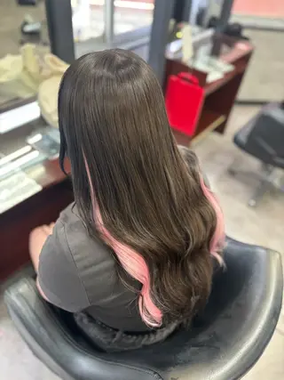 ロング 韓国ヘア✨エクステ/ しおりのヘアスタイル