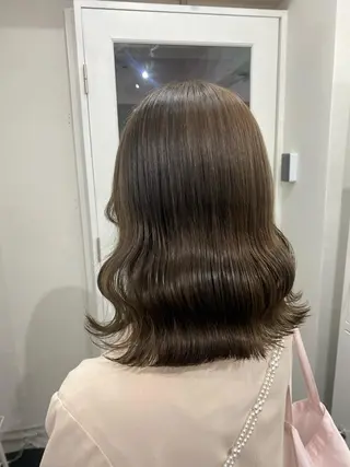 セミロング カラー 楓🦋韓国系レイヤー / 透明感カラー🤍のヘアスタイル